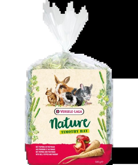 Versele-Laga Timothy Hay Bell Pepper & Parsnip 500g Versele-Laga Versele-Laga Timothy Hay Bell Pepper & Parsnip 500g Versele-Laga