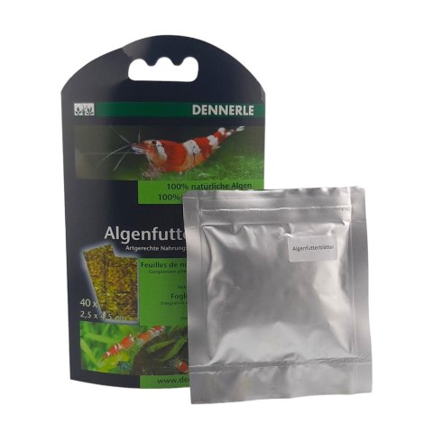 DENNERLE Nano Algenfutterblatter - naturalna pasza dla krewetek, 40 sztuk (5917) DENNERLE Nano Algenfutterblatter - naturalna pasza dla krewetek, 40 sztuk (5917)