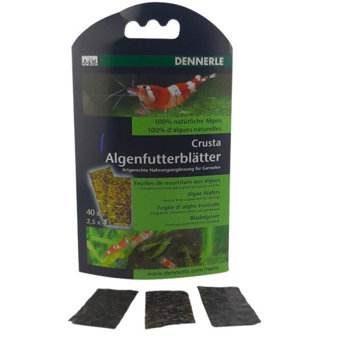 DENNERLE Nano Algenfutterblatter - naturalna pasza dla krewetek, 40 sztuk (5917) DENNERLE Nano Algenfutterblatter - naturalna pasza dla krewetek, 40 sztuk (5917)