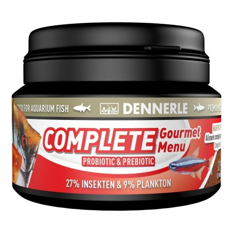 DENNERLE Pokarm podstawowy dla wszystkich ryb ozdobnych, granulat Complete Gourmet Menu, 100 ml (7506) DENNERLE Pokarm podstawowy dla wszystkich ryb ozdobnych, granulat Complete Gourmet Menu, 100 ml (7506)