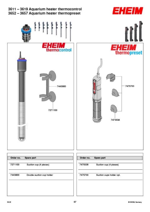 EHEIM grzałka thermocontrol (Jager) 125W (3615010) EHEIM grzałka thermocontrol (Jager) 125W (3615010)