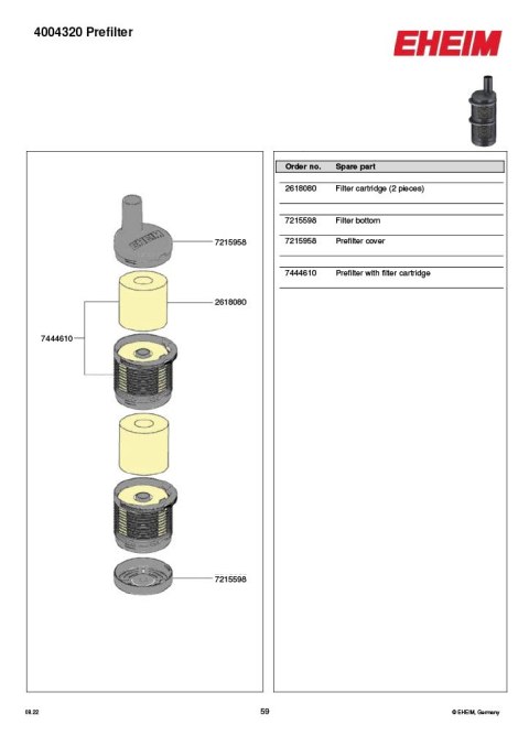 EHEIM prefiltr (4004320) EHEIM prefiltr (4004320)