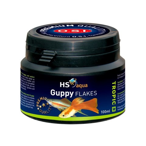 HS AQUA GUPPY FLAKES 100 ML pokarm dla ryb (0030290) HS AQUA GUPPY FLAKES 100 ML pokarm dla ryb (0030290)