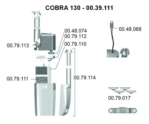 NEWA Filtr wewnętrzny do akwarium COBRA 130 (00.39.111) NEWA Filtr wewnętrzny do akwarium COBRA 130 (00.39.111)
