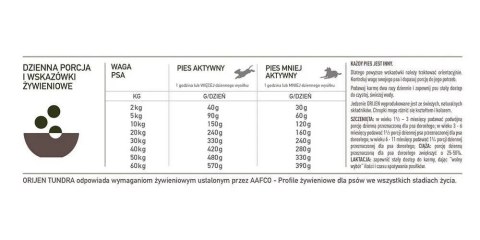 ORIJEN Tundra Dog 6kg Orijen ORIJEN Tundra Dog 6kg Orijen