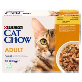 PURINA Cat Chow Adult Kurczak i cukinia Multipack 10x85g Purina Cat Chow
