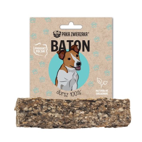 Paka Zwierzaka Baton Dorsz 100% 28g Paka Zwierzaka Paka Zwierzaka Baton Dorsz 100% 28g Paka Zwierzaka