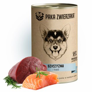 Paka Zwierzaka Dziczyzna I Łosoś 400g Paka Zwierzaka