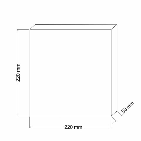 Gąbka do filtra drobnoziarnista 40ppi 22x22x5cm Happet Gąbka do filtra drobnoziarnista 40ppi 22x22x5cm Happet