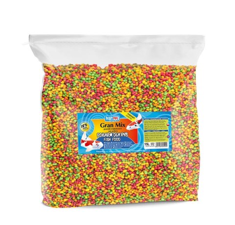 Granulki mix Happet trójkolorowe 15L