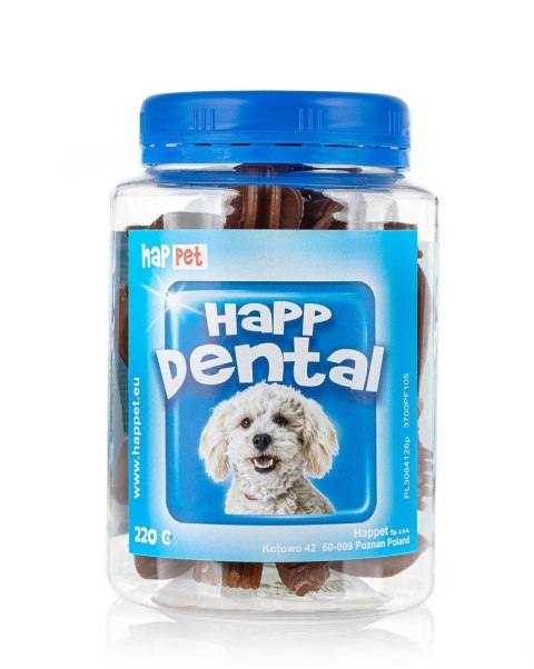 HAPP DENTAL szczoteczka beef 220g słoik HAPP DENTAL szczoteczka beef 220g słoik