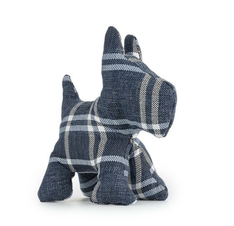 Z888 materiałowy terrier niebieska krata Z888 materiałowy terrier niebieska krata