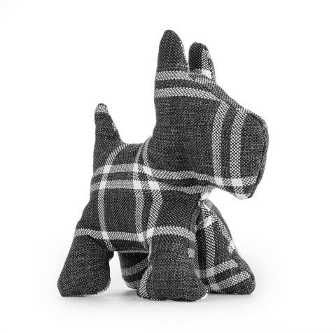 Z889 materiałowy terrier szara krata Z889 materiałowy terrier szara krata