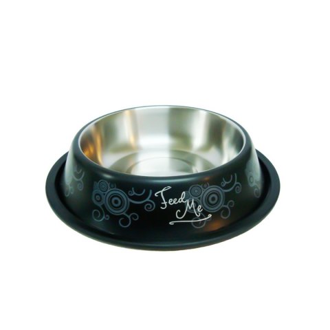 Miska Happet M109 z wzorem czarna 25,5cm/0.9l Miska Happet M109 z wzorem czarna 25,5cm/0.9l