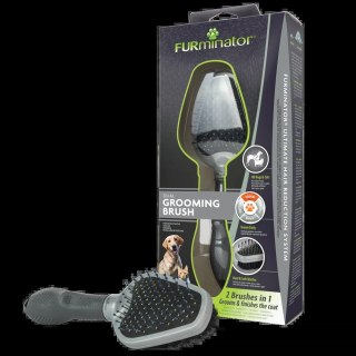 FURMINATOR Dual Grooming Brush Dwustronna Szczotka Do Pielęgnacji FURMINATOR