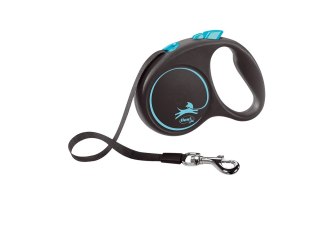 Flexi Smycz Black Design S Taśma 5m Do 15kg Niebieska Flexi