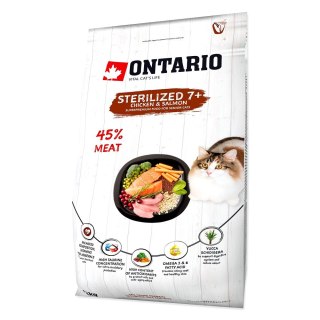 ONTARIO Cat Sterilised 7+ 2kg / Pokarm dla kotów sterylizowanych w wieku powyżej 7 lat (213-10835) ONTARIO