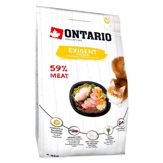 Ontario Cat Exigent 2kg / Pokarm dla kotów szczególnie wybrednych (213-10535) ONTARIO