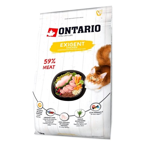 Ontario Cat Exigent 2kg / Pokarm dla kotów szczególnie wybrednych (213-10535) ONTARIO