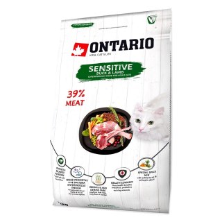 Ontario Cat Sensitive/Derma 2kg Pokarm dla kotów o wrażliwej skórze (213-10625) ONTARIO