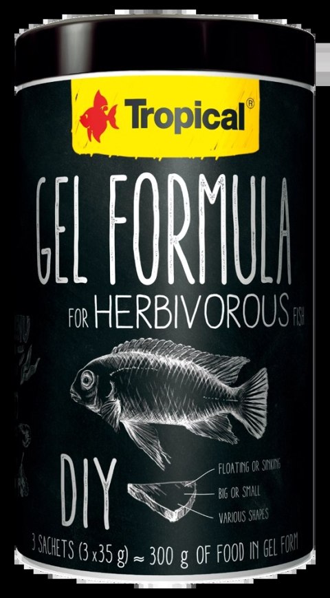 Tropical Gel Formula For Herbivorous Fish 1000ml Tropical Tropical Gel Formula For Herbivorous Fish 1000ml Tropical