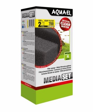 AQUAEL Wkład filtracyjny gąbkowy Asap 700 Standart 2szt AQUA EL