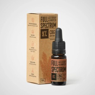 Cosma Cannabis Full Spectrum Niefiltrowany Olejek CBG 9% Dla Ludzi 10ml Cosma Cannabis
