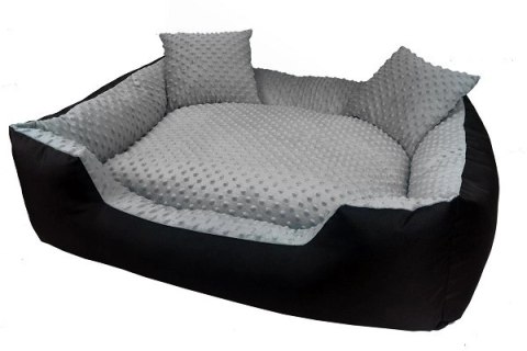 DogStuffs Legowisko kanapa MINKY szare 80x60cm DogStuffs