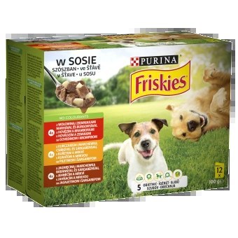 FRISKIES Vitafit Adult Karma dla psów w sosie 12x100g Friskies FRISKIES Vitafit Adult Karma dla psów w sosie 12x100g Friskies