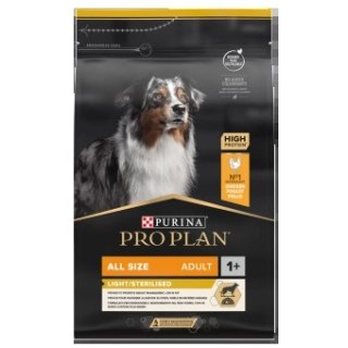 Purina Pro Plan Adult Light Optiweight Sterilised, kurczak i ryż 3kg Purina Pro Plan