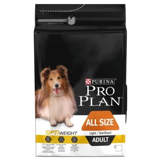 Purina Pro Plan Adult Light Optiweight Sterilised, kurczak i ryż 3kg Purina Pro Plan