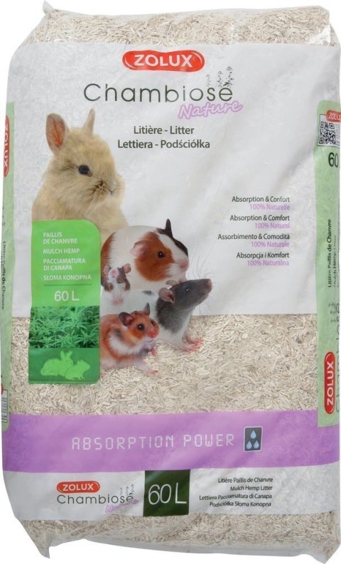 Zolux Naturalna Podściółka Z Konopi Chambiose Dla Gryzoni 60l ZOLUX Zolux Naturalna Podściółka Z Konopi Chambiose Dla Gryzoni 60l ZOLUX