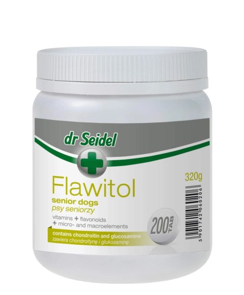 Laboratorium DermaPharm Dr Seidel Flawitol Dla Psów Seniorów 200 Tabletek Laboratorium DermaPharm Dr Seidel Flawitol Dla Psów Seniorów 200 Tabletek