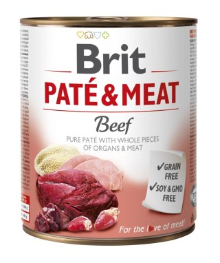 Brit Pate & Meat Z Wołowiną 800g Brit