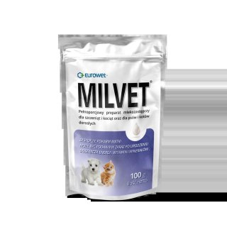 Eurowet Milvet Mleko Zastępcze Dla Szczeniąt I Kociąt 100g Eurowet