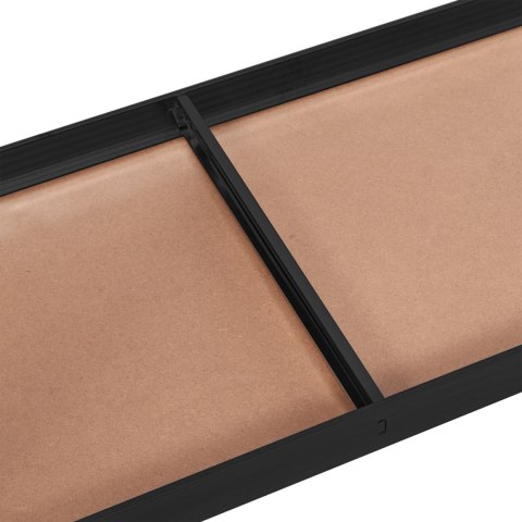 Regał magazynowy 4 poziomy 174x80x40 150 kg czarny