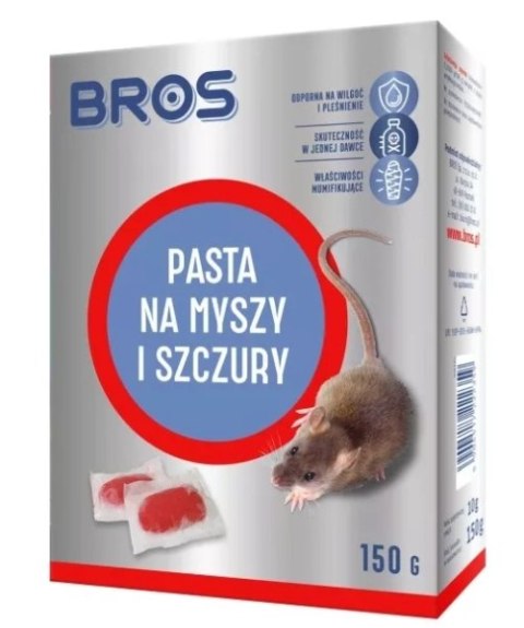 BROS - pasta na myszy i szczury 150g BROS - pasta na myszy i szczury 150g