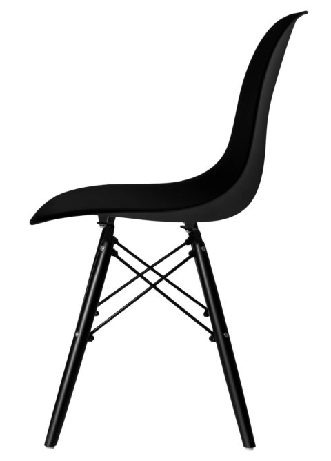 Krzesło plastikowe Paris Black DSW czarne Krzesło plastikowe Paris Black DSW czarne