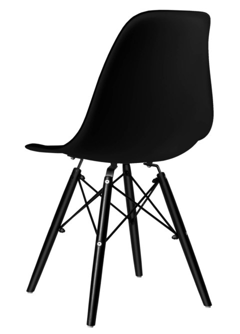 Krzesło plastikowe Paris Black DSW czarne Krzesło plastikowe Paris Black DSW czarne