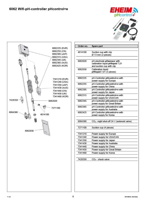 EHEIM pHcontrol+e set (6062220) EHEIM pHcontrol+e set (6062220)