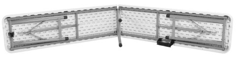 Ławka cateringowa składana 180 cm biała