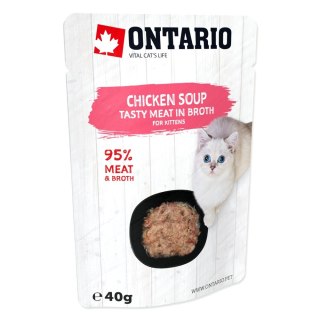 ONTARIO Kitten Soup Chicken, Carrot & Rice 40g (213-3130)