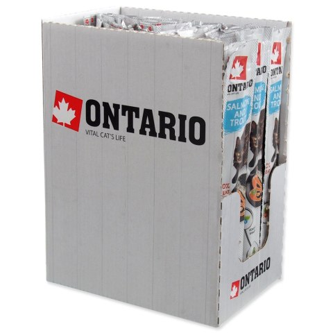 ONTARIO Miękki kabanos łosoś i pstrąg przysmak dla kota 5g (213-5800)
