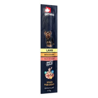 ONTARIO Stick for dogs lamb 15g -ONTARIO kabanosy dla psów 15g jagnięcina (214-5811)