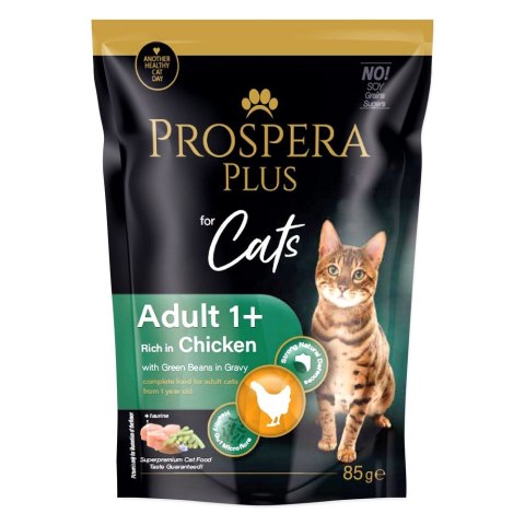 PROSPERA Plus Saszetka Adult 1+, Kurczak, Fasola 85g (1513-10103)
