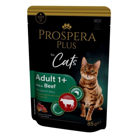 PROSPERA Plus Saszetka dla dorosłych 1+, wołowina, marchew 85g (1513-10104)