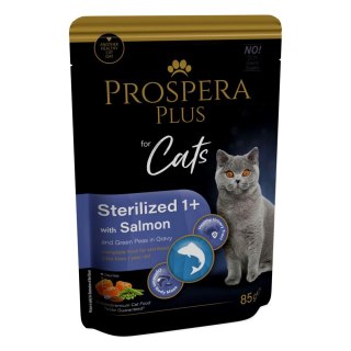 PROSPERA Plus Saszetka sterylizowany 1+, łosoś, groszek 85g (1513-10106)