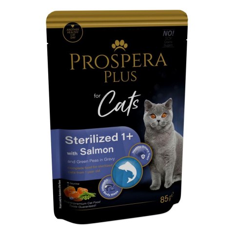 PROSPERA Plus Saszetka sterylizowany 1+, łosoś, groszek 85g (1513-10106)