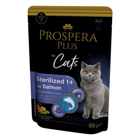 PROSPERA Plus Saszetka sterylizowany 1+, łosoś, groszek 85g (1513-10106)