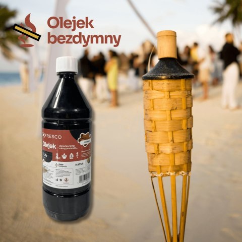 Paliwo olej do lamp, pochodni i świec 1,0L CYNAMON Paliwo olej do lamp, pochodni i świec 1,0L CYNAMON